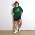 Unisex performance crew neck t-shirt, Forest Green, front view