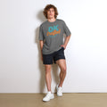 Unisex performance crew neck t-shirt, Graphite, front view
