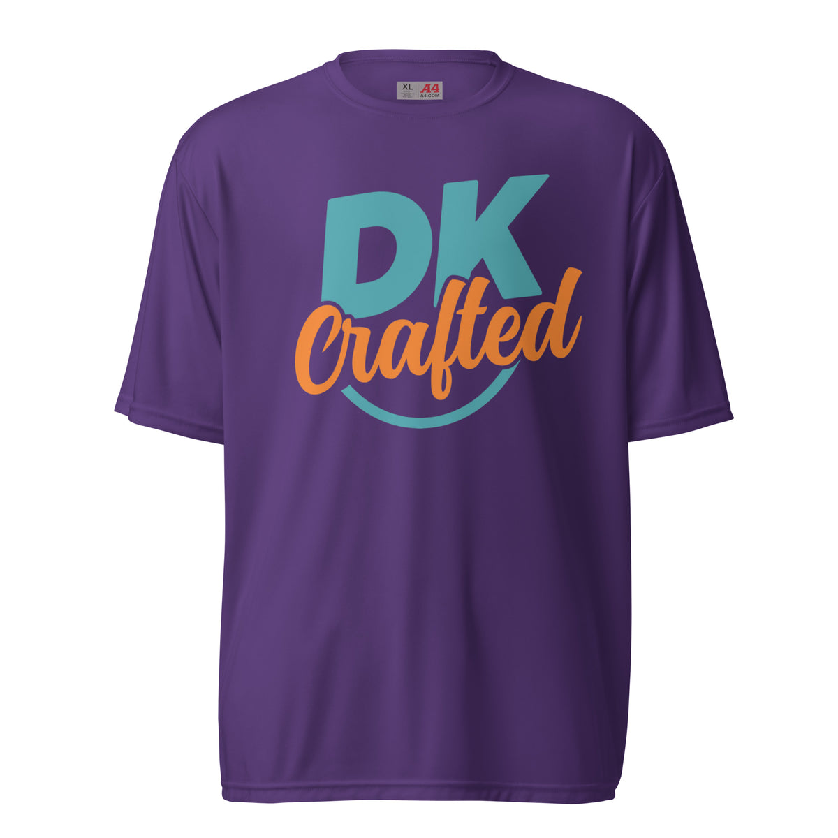 Unisex performance crew neck t-shirt, Purple, front view