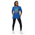 Unisex performance crew neck t-shirt, Royal, front view