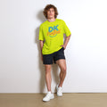 Unisex performance crew neck t-shirt, Safety Yellow, front view