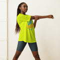 Unisex performance crew neck t-shirt, Safety Yellow, front view