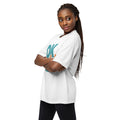 Unisex performance crew neck t-shirt, White, left front view