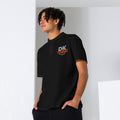 Unisex pique polo shirt, Black, front view