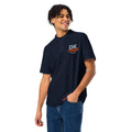 Unisex pique polo shirt, Navy, front view