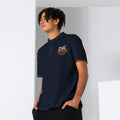 Unisex pique polo shirt, Navy, front view