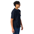 Unisex pique polo shirt, Navy, right-front view