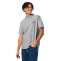 Unisex pique polo shirt, Sport Grey, front view
