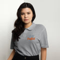 Unisex pique polo shirt, Sport Grey, front view