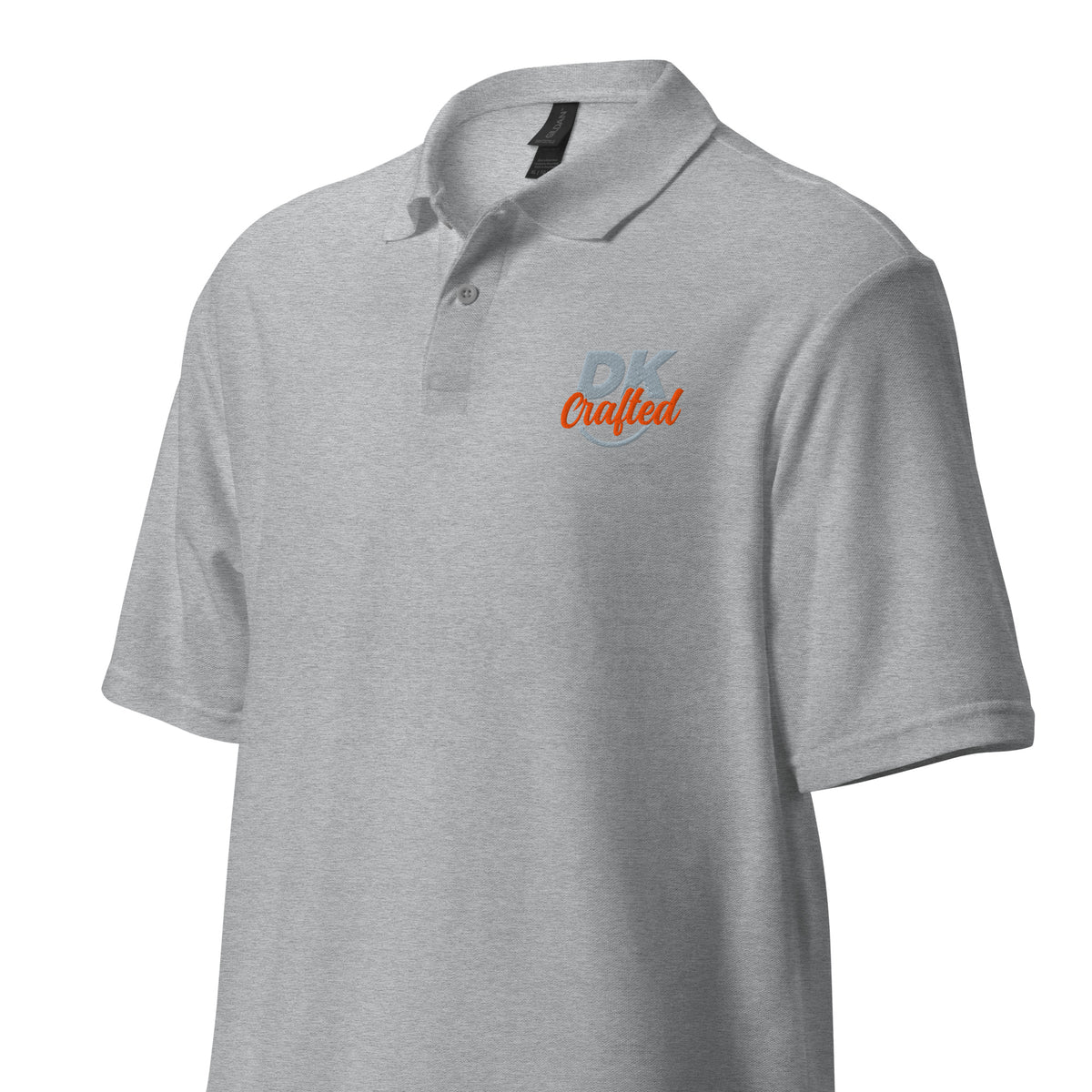 Unisex pique polo shirt, Sport Grey, left front view