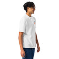 Unisex pique polo shirt, White, right-front view