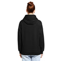 Unisex premium mid-weight hoodie, Black, back view