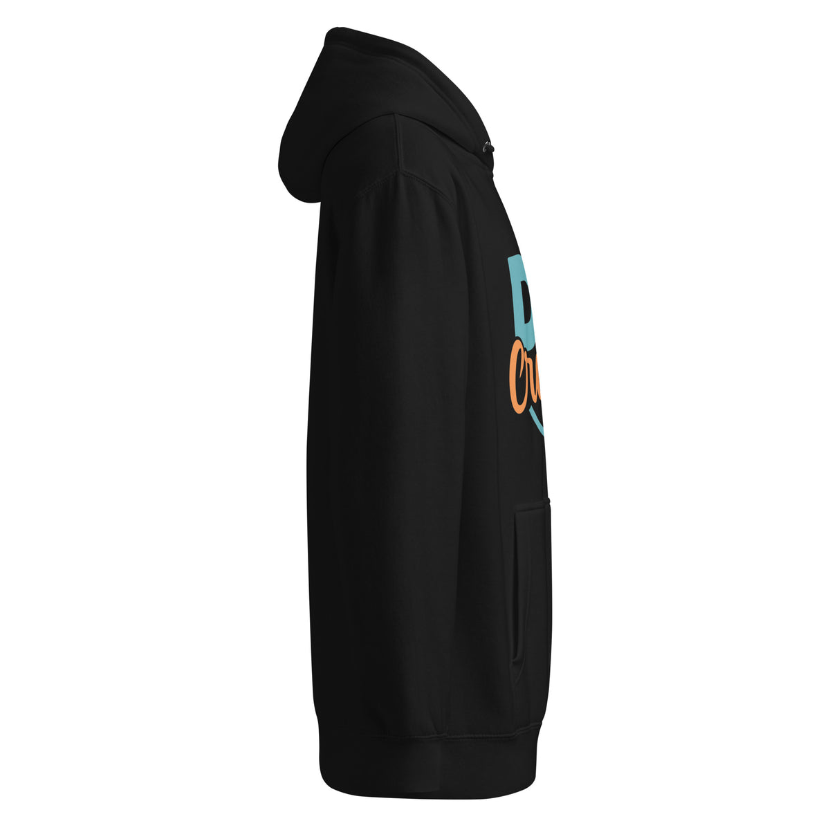 Unisex premium mid-weight hoodie, Black, right side view