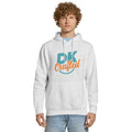 Unisex premium mid-weight hoodie, Heather Grey, front view