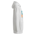 Unisex premium mid-weight hoodie, Heather Grey, right side view