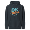 Unisex premium mid-weight hoodie, Navy, front view