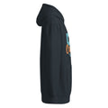 Unisex premium mid-weight hoodie, Navy, right side view