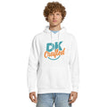 Unisex premium mid-weight hoodie, White, front view