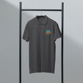 Premium pique polo shirt, Mouse Grey, front view