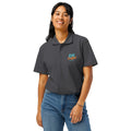 Premium pique polo shirt, Mouse Grey, front view