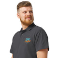 Premium pique polo shirt, Mouse Grey, left front view