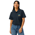 Premium pique polo shirt, Navy, front view
