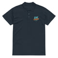 Premium pique polo shirt, Navy, front view