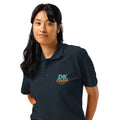 Premium pique polo shirt, Navy, left front view