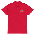 Premium pique polo shirt, Red, front view