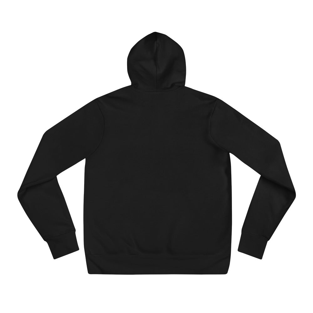 Soft and comfy unisex hoodie, Black, back view