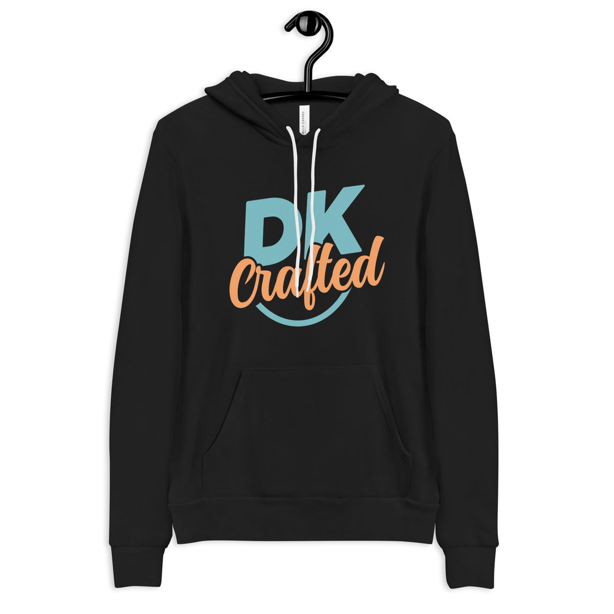 Soft and comfy unisex hoodie, Black, front view
