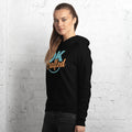 Soft and comfy unisex hoodie, Black, left front view