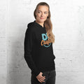 Soft and comfy unisex hoodie, Black, right front view