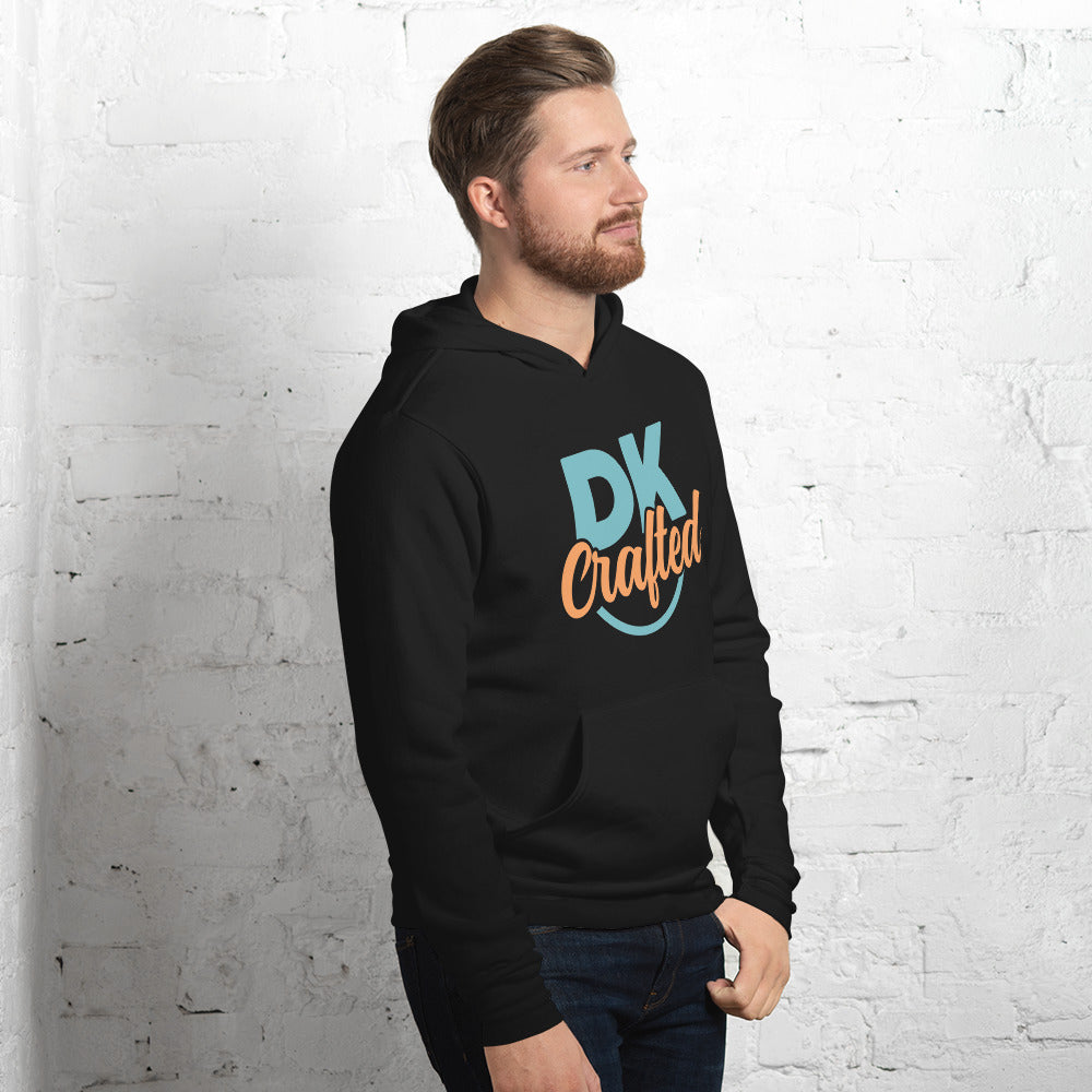 Soft and comfy unisex hoodie, Black, right front view
