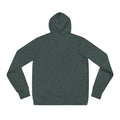 Soft and comfy unisex hoodie, Heather Forest, back view