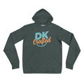 Soft and comfy unisex hoodie, Heather Forest, front view