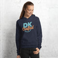 Soft and comfy unisex hoodie, Heather Navy, front view