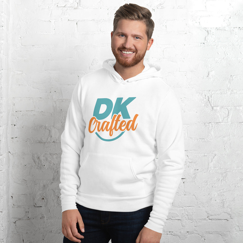 Soft and comfy unisex hoodie, White, front view