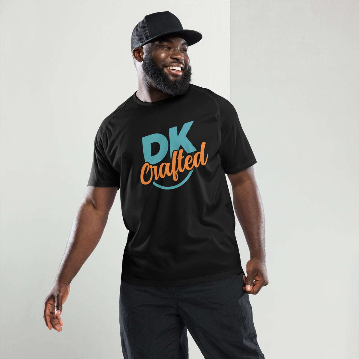 Unisex sports jersey, Black, front view