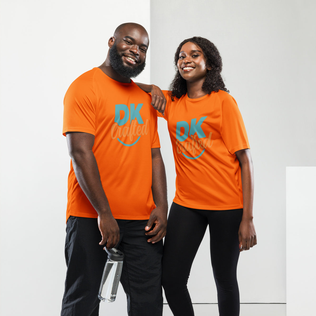 Unisex sports jersey, Neon Orange, front view