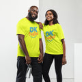 Unisex sports jersey, Neon Yellow, front view