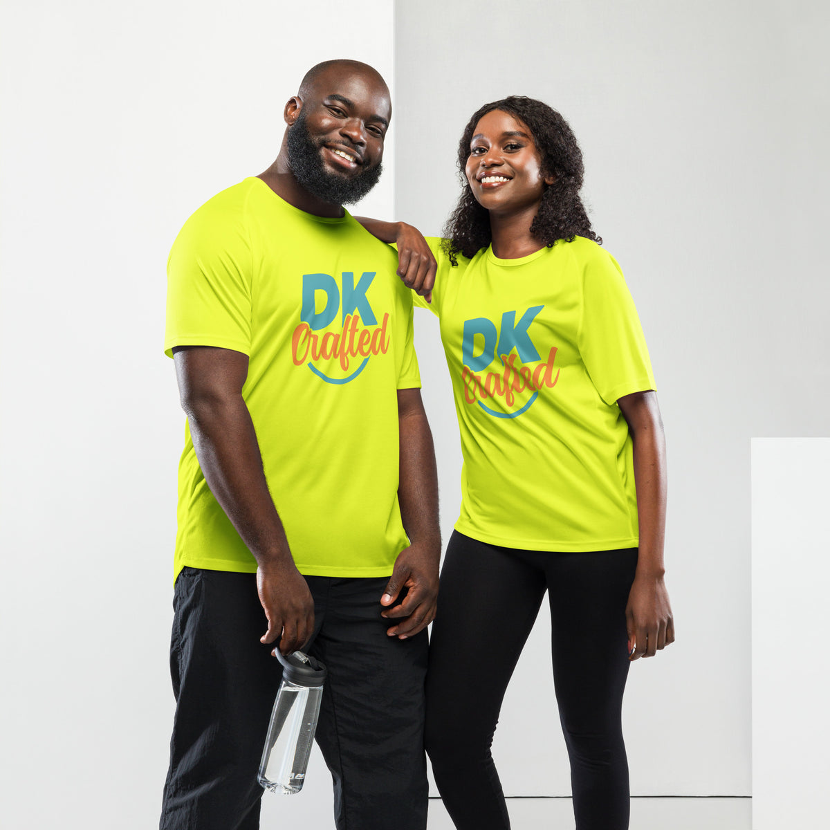Unisex sports jersey, Neon Yellow, front view