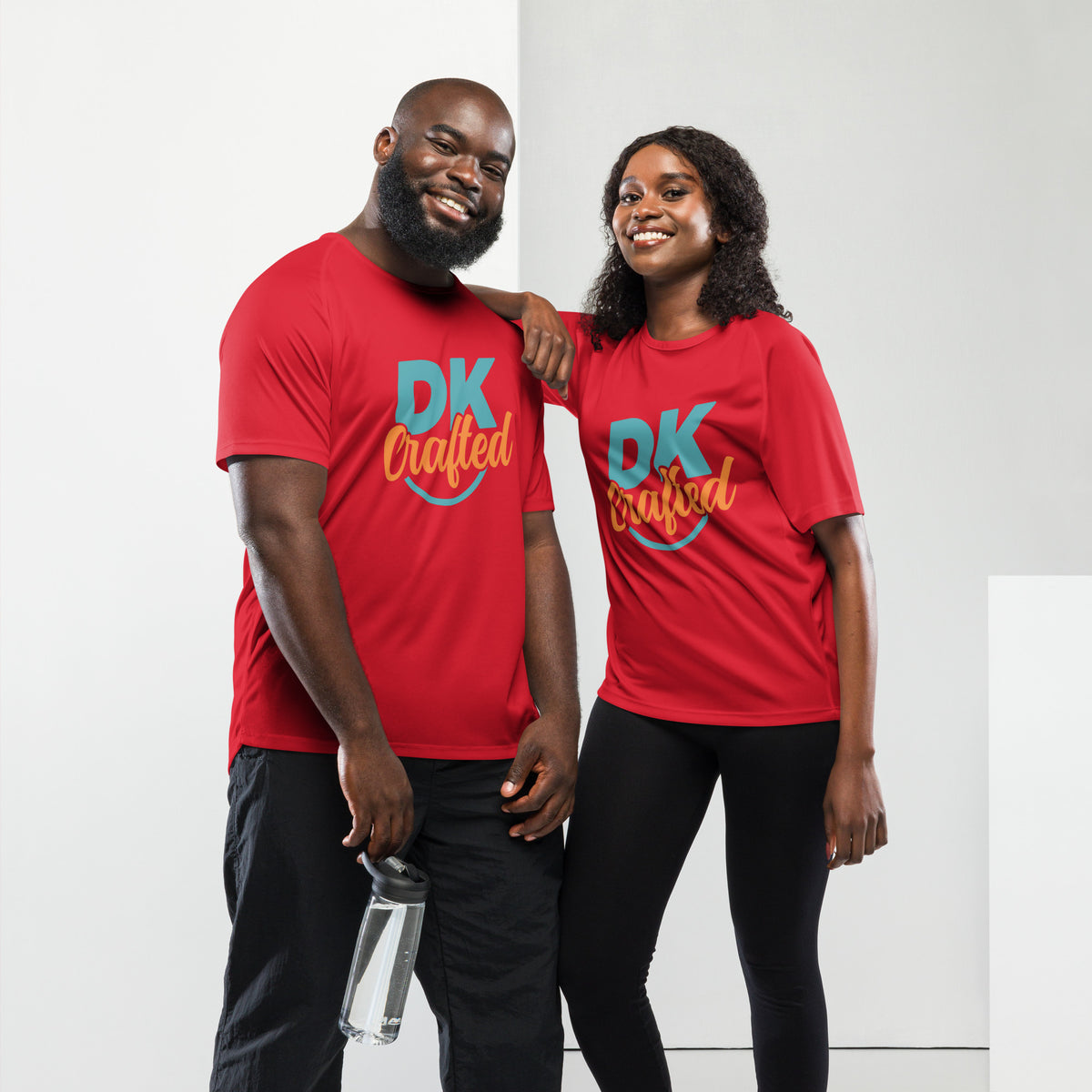 Unisex sports jersey, Red, front view