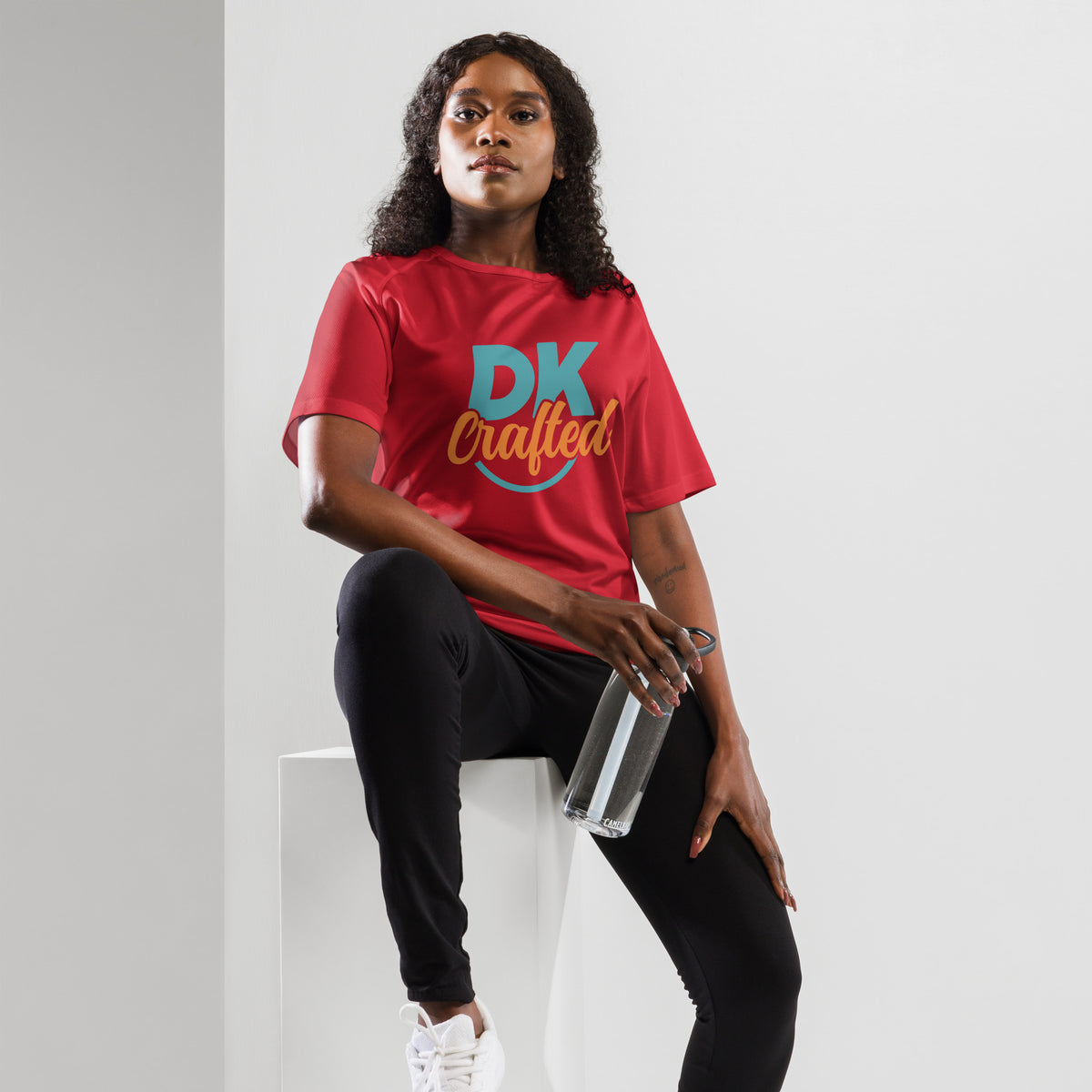 Unisex sports jersey, Red, front view