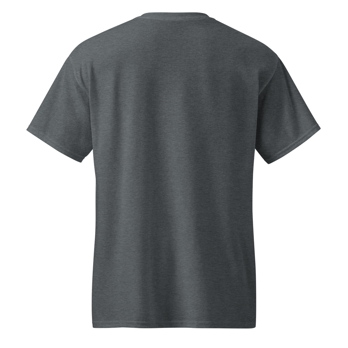 DryBlend T-Shirt in Dark Heather, back view