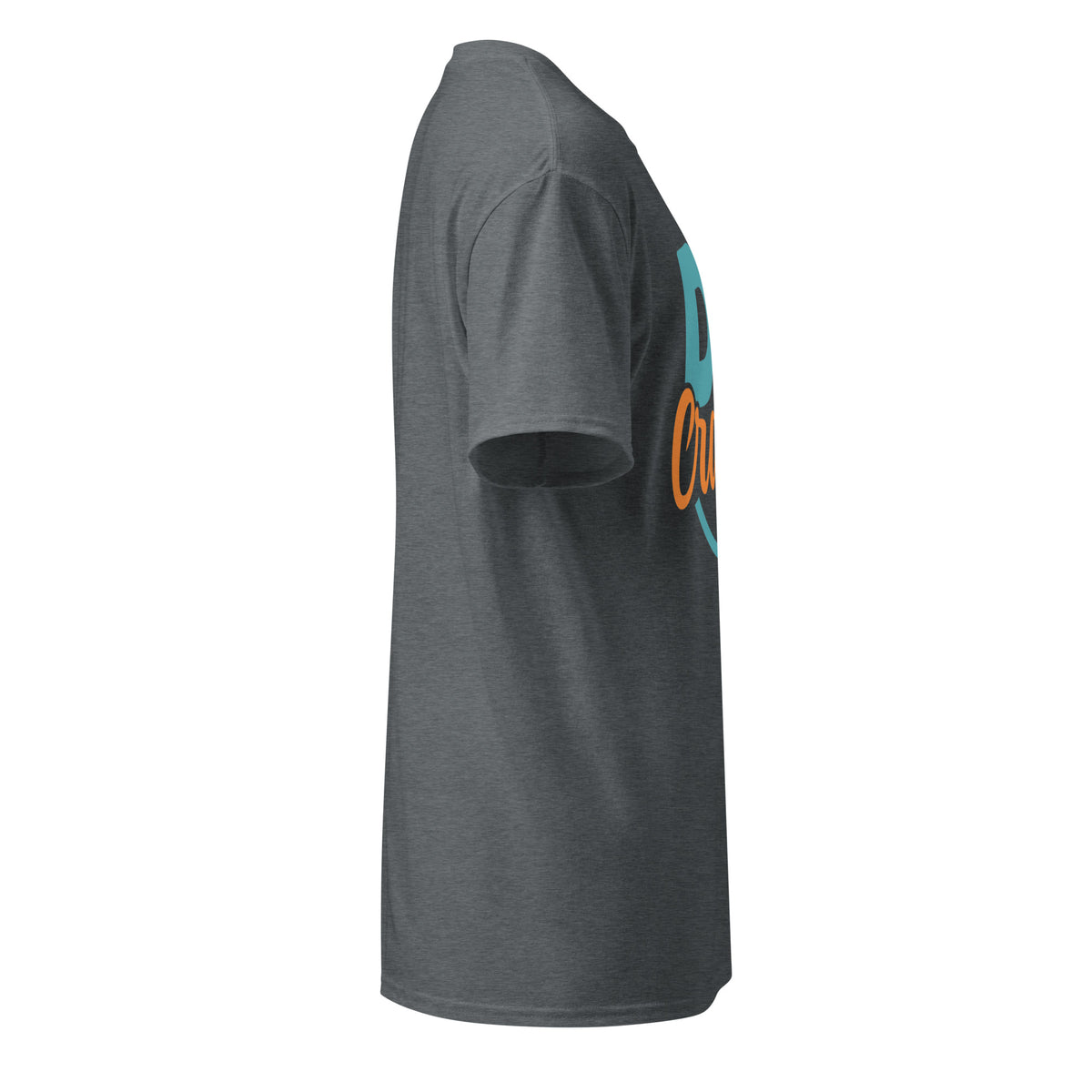 DryBlend T-Shirt in Dark Heather, right side view