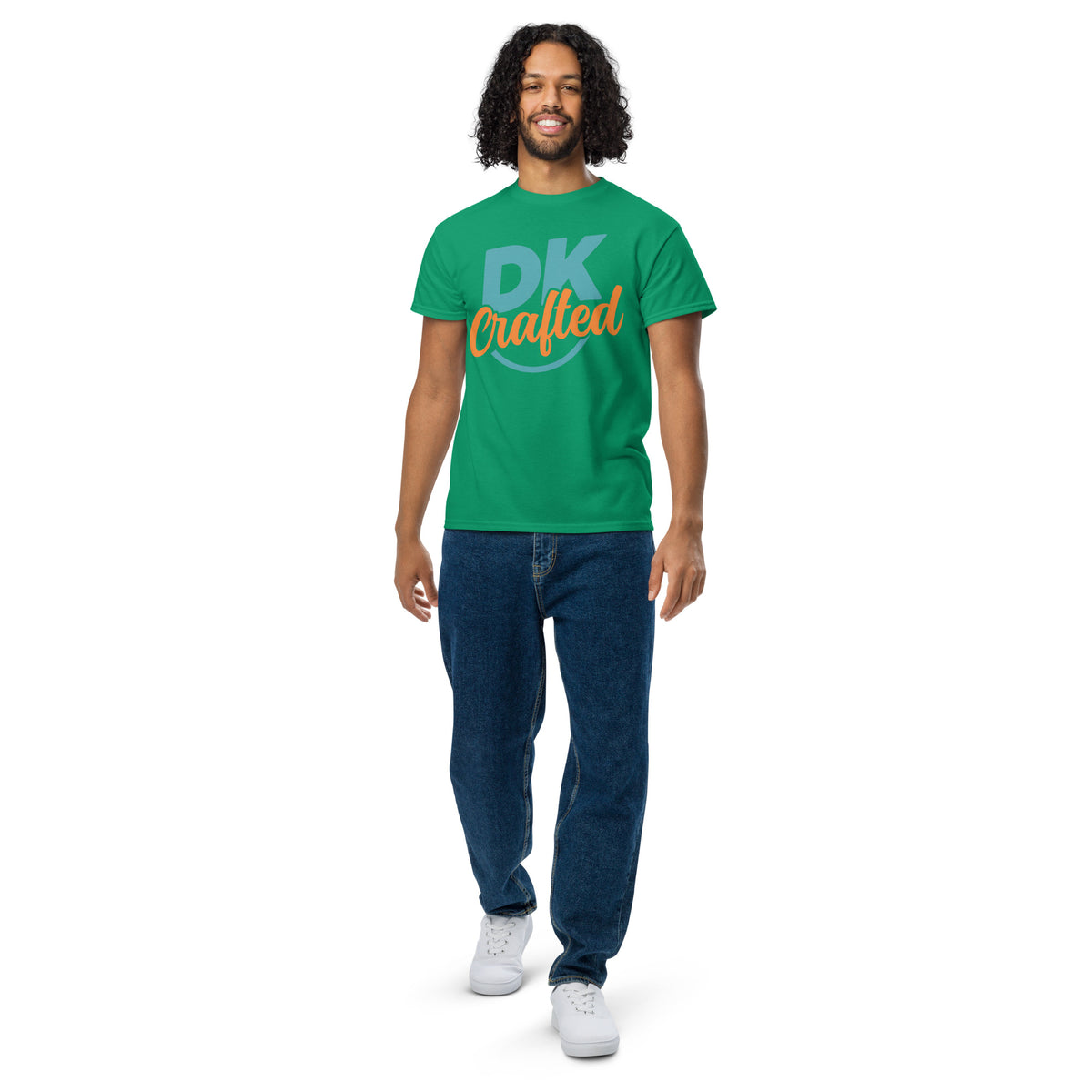DryBlend T-Shirt in Kelly Green, front view