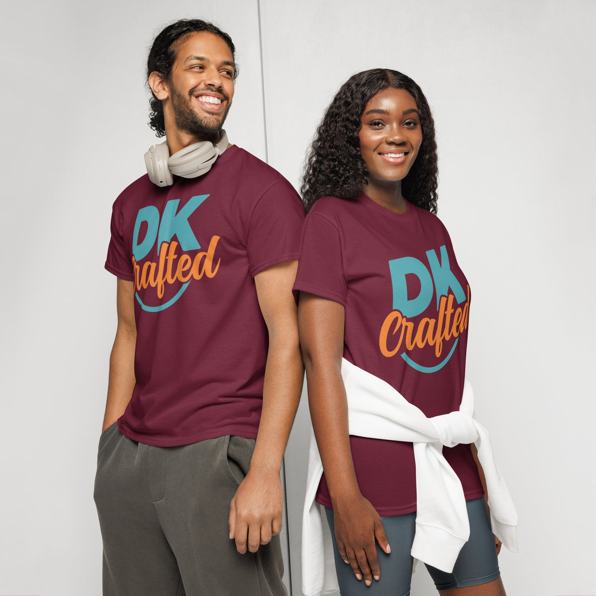 DryBlend T-Shirt in Maroon, front view