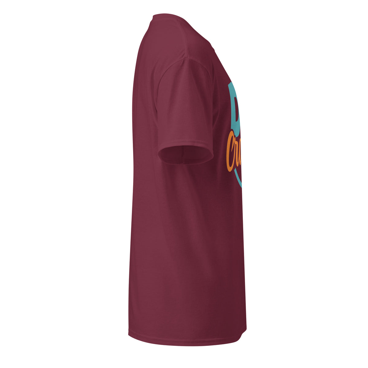 DryBlend T-Shirt in Maroon, right side view