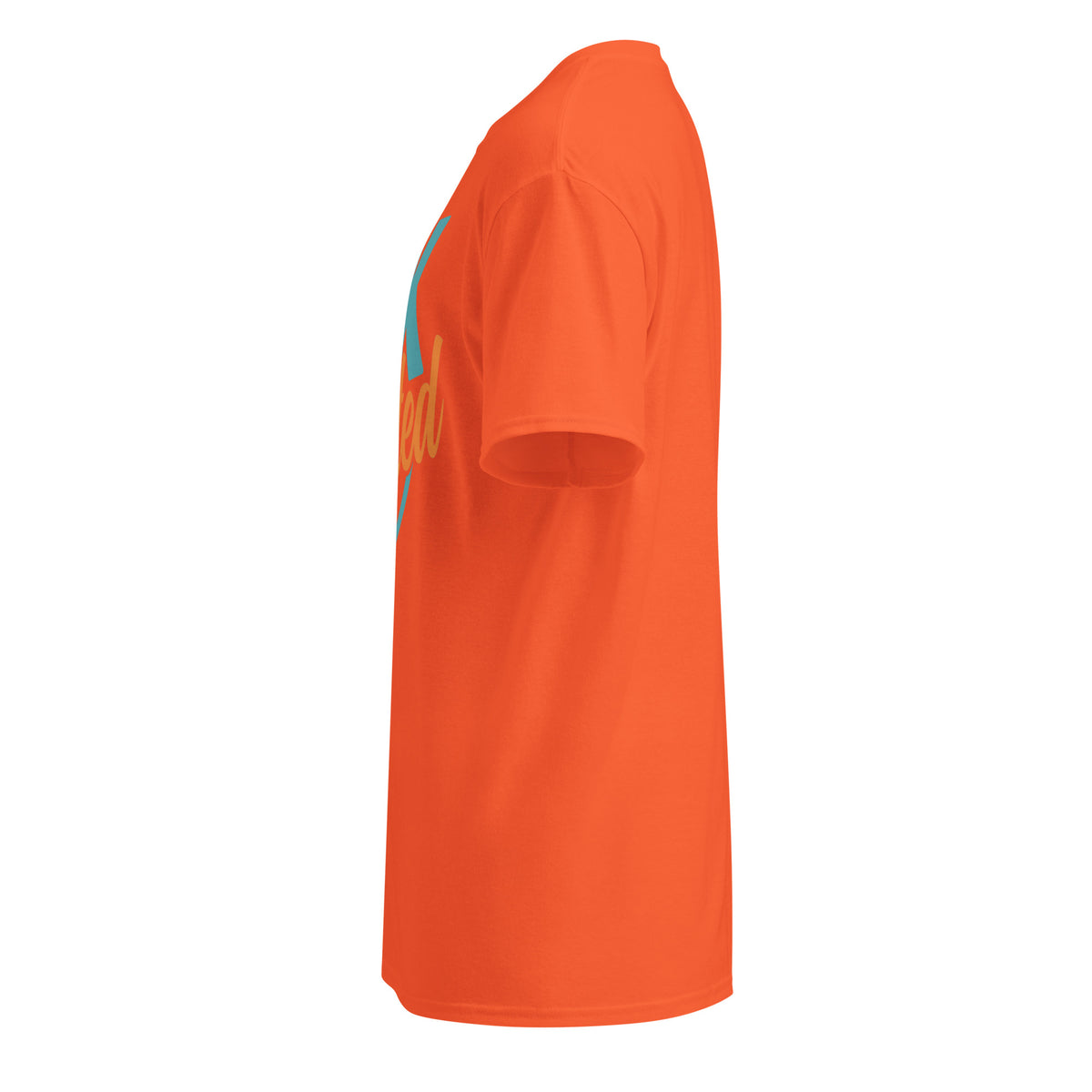 DryBlend T-Shirt in Orange, left side view